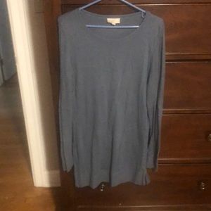 Women’s size large blue sweater dress from Loft